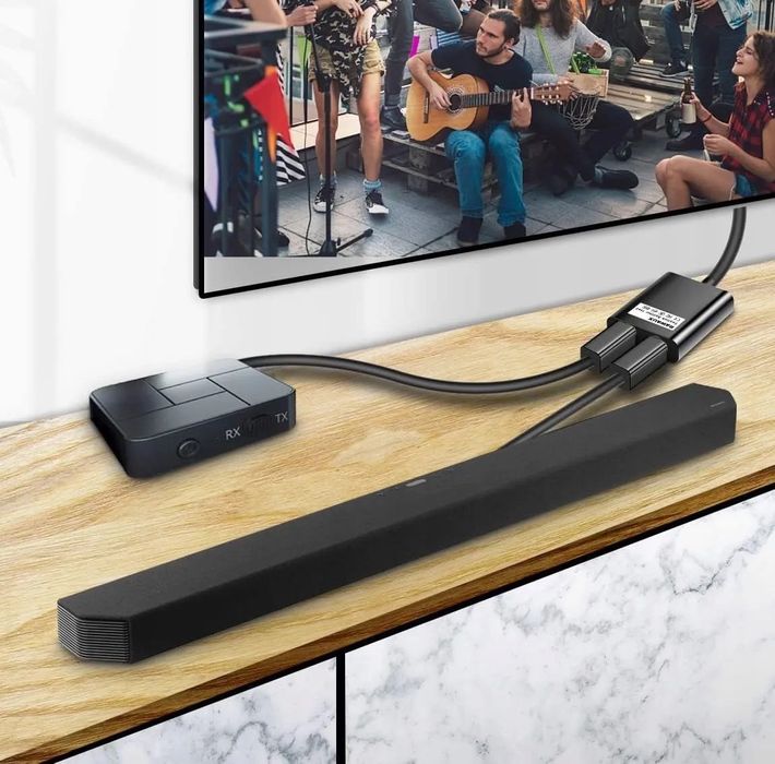 Optyczny rozdzielacz audio Toslink 1 na 2