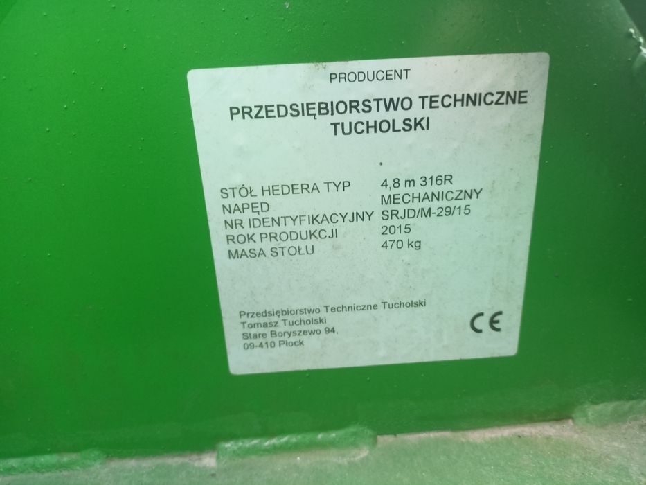 Stół do rzepaku jd nowy