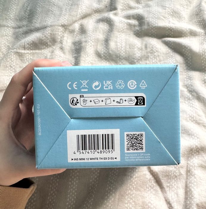 Instax mini 12 колір Clay-White Камера моментального друку