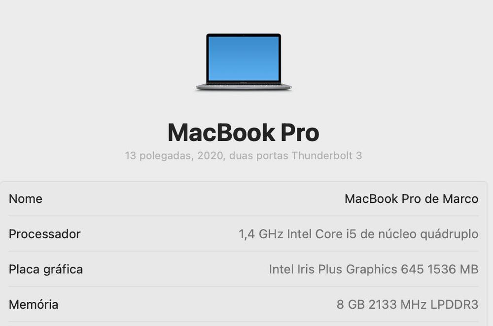 MacBook Pro 13" 2019 Intel