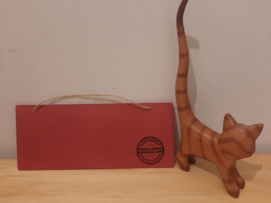 placa gatos, pintado à mão, esquilo decoração