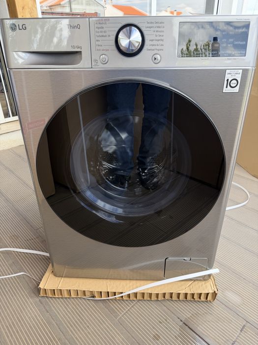 Maquina Lavar e secar Roupa LG 10kg / 6kg Nova