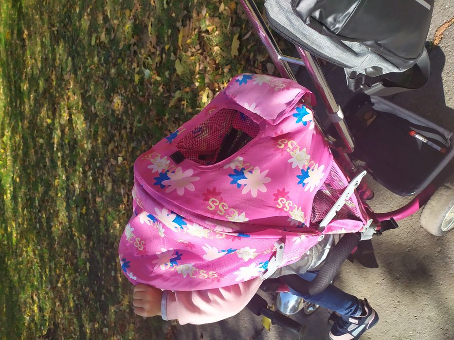 Трёхколёсный велосипед розовый