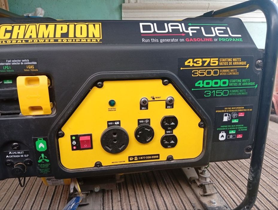 Генератор Champion Dual Fuel 4375W США