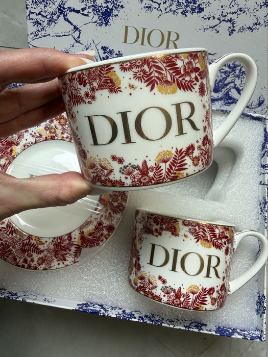 Чайний набір Dior чашка Dior чайний сервіз Діор диор