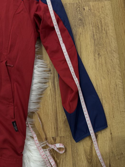 Czerwono granatowa kurtka oversize  wiatrówka męska XL/2XL Adidas