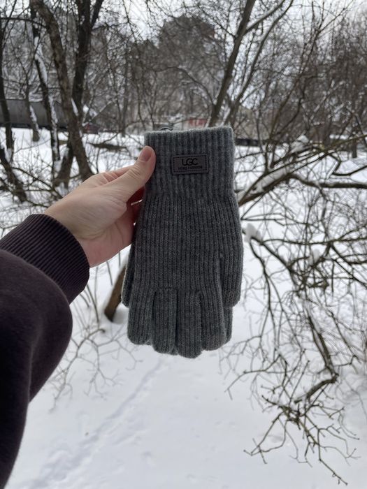 Рукавці жіночі зимові перчатки рукавички  на зиму бежеві білі