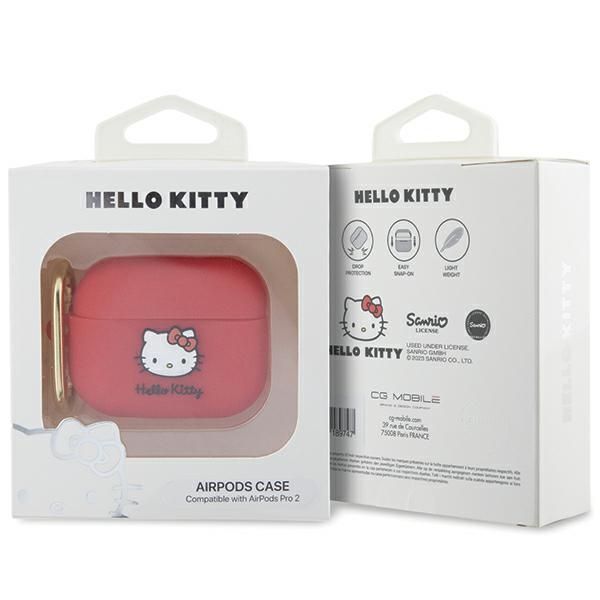 Hello Kitty HKAP23DKHSF Airpods Pro 2(2022/2023) cover fuksja/fuschia