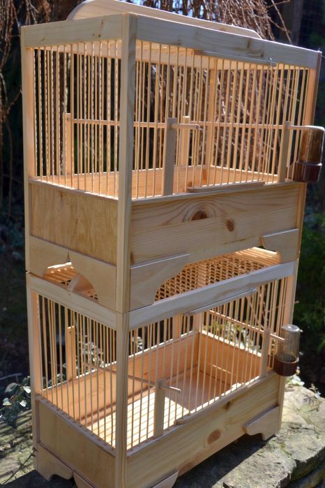 Drewniane KLATKI dla Ptaków śpiewających