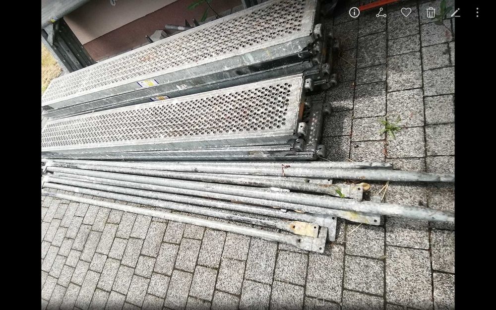 Rusztowanie ze stalowymi podlogami Typ Baumann