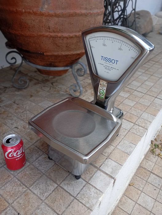 Pequena Balança Vintage Tissot Funcional e Calibrada Pesa Até 3 Kg.