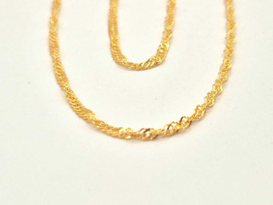 Elegancki złoty łańcuszek 585 (14k) 61cm