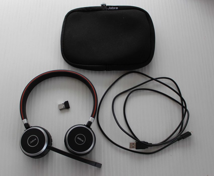 Słuchawki bezprzewodowe Jabra z mikrofonem etui EVOLVE 65 MS + kabel