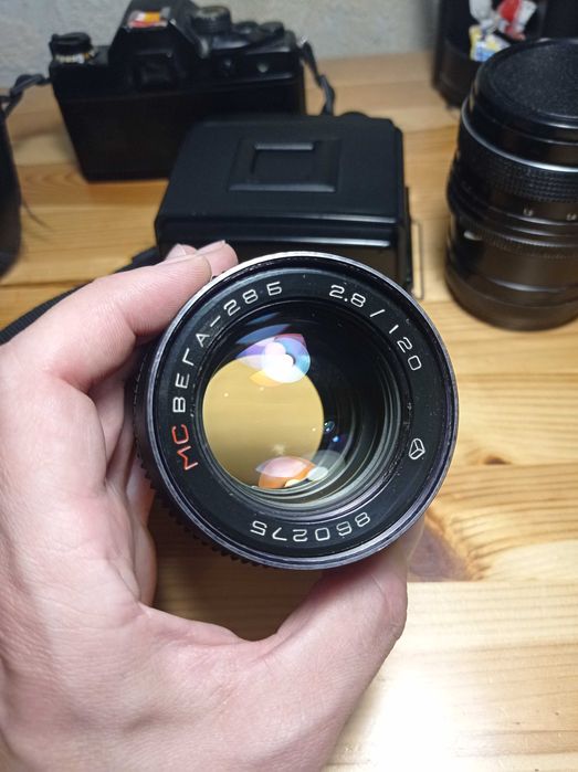 Об'єктив МС Вега-28 Б F2.8 120мм (Київ Киеа 88см 60, Pentaxon Six Ttl)