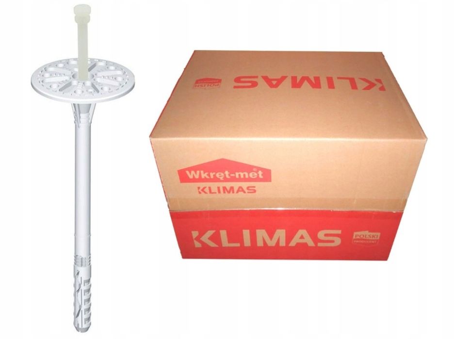 Dwa kartony -Kołki łączniki izolacji do styropianu  26cm  Klimas