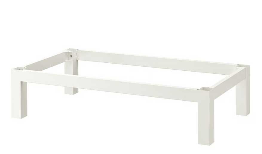 Estante e estrutura inferior em aço da IKEA