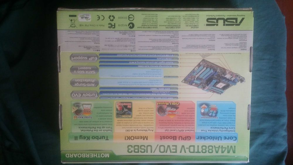 Материнская плата ASUS M4A88TD-V EVO/USB3 + 16 ГБ ОЗУ + Phenom X4 B25