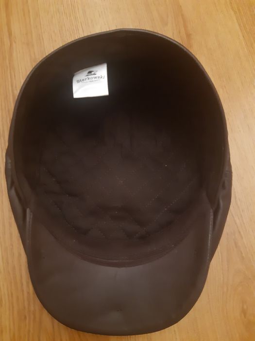 Kaszkiet ze skóry włoskiej Malone 58 cm nowy