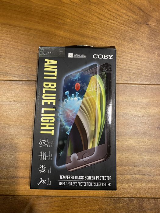 Szkło hartowane iPhone SE blokujące światło niebieskie