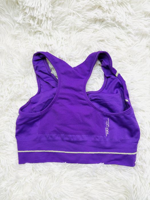 Biustonosz sportowy miękki S 36 fioletowy