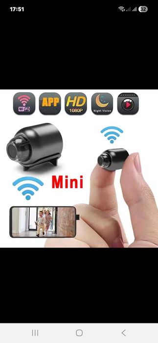 Нова міні відеокамера з Wi-Fi та записом у 1080p HD.