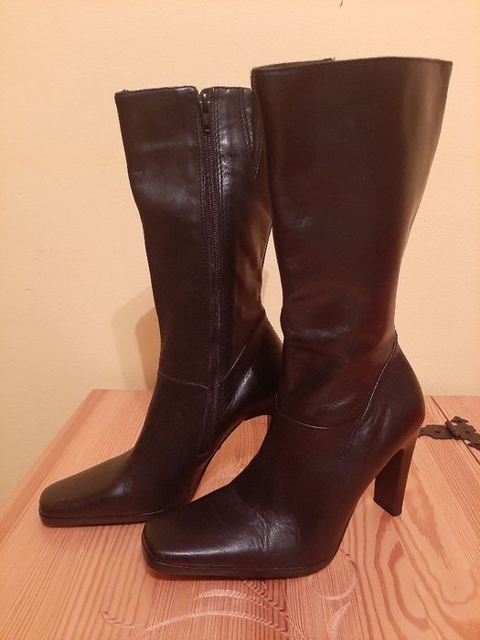 Eleganckie damskie buty skórzane