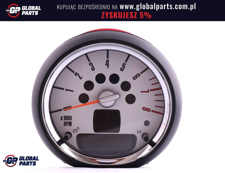 Mini Cooper R56 R57 R59 Licznik Zegar Obrotomierz Chrom