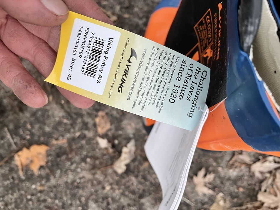 VIKING® Orange 1-69310 Пожежний гумовий водозахисний черевик