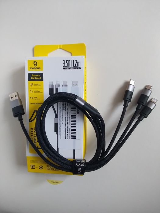 Кабель Baseus Type C ; Lightning ; USB ; Micro