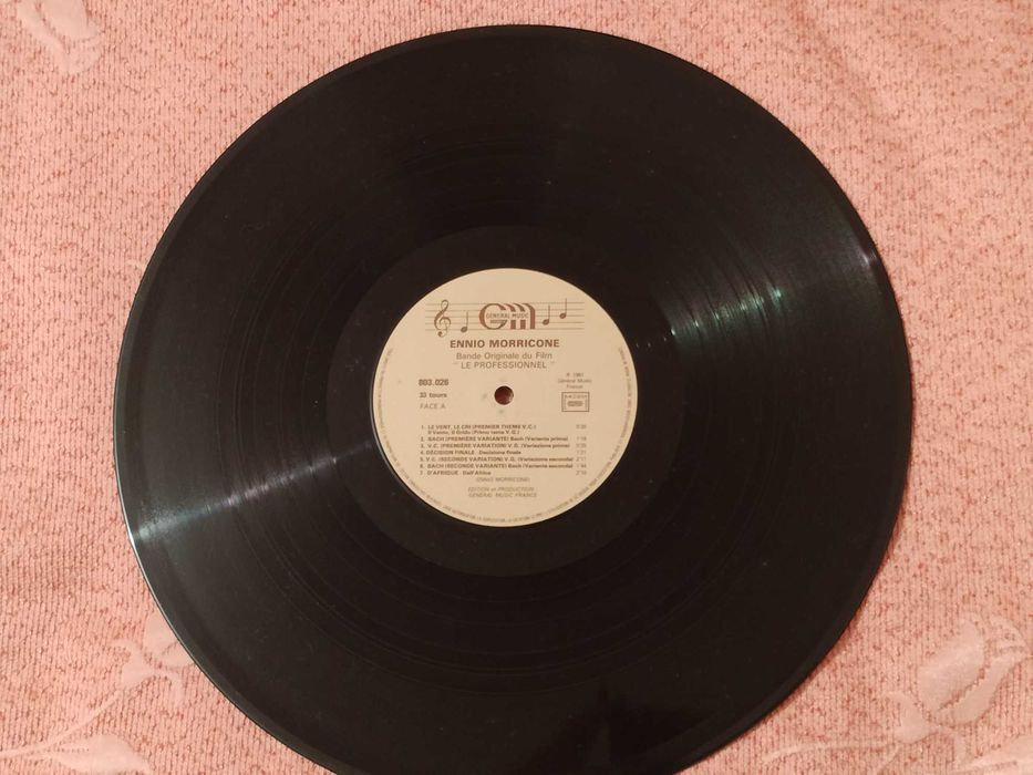 Disco Vinil 1981 Ennio Morricone " Le Professionnel"