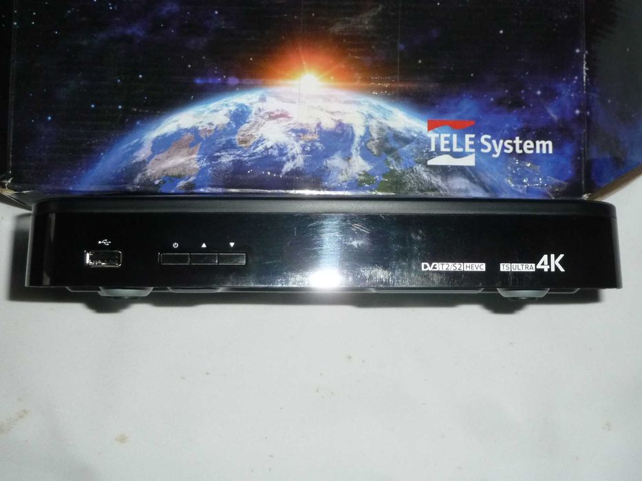 Dekoder Tuner Satelitarny i DVBT2 HEVC - 4K - Telesystem