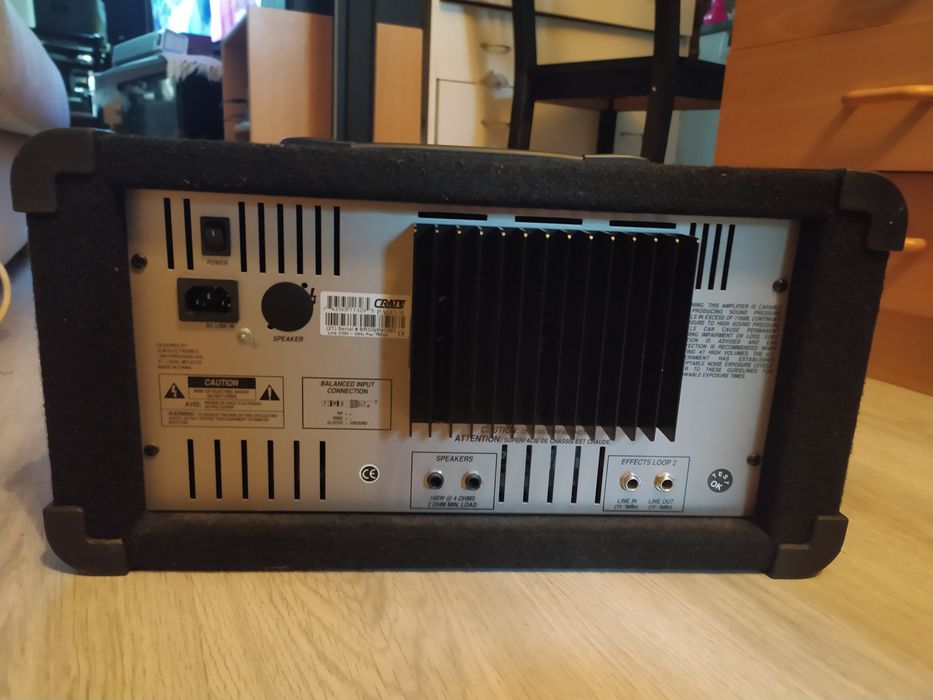 Sistema de Som Crate Pro Audio – Mesa PA6FX + 2 Colunas