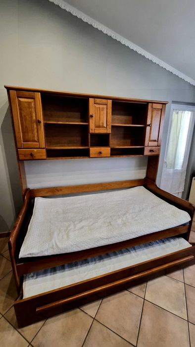 Cama estúdio, duas camas de solteiro 180×90 cm com dois colchões