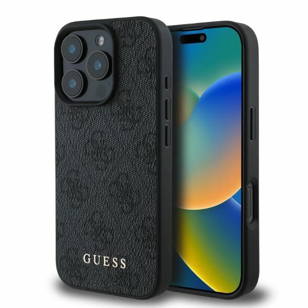 Guess GUHCP16LG4GFGR iPhone 16 Pro 6.3 czarny/black hardcase 4G Classic