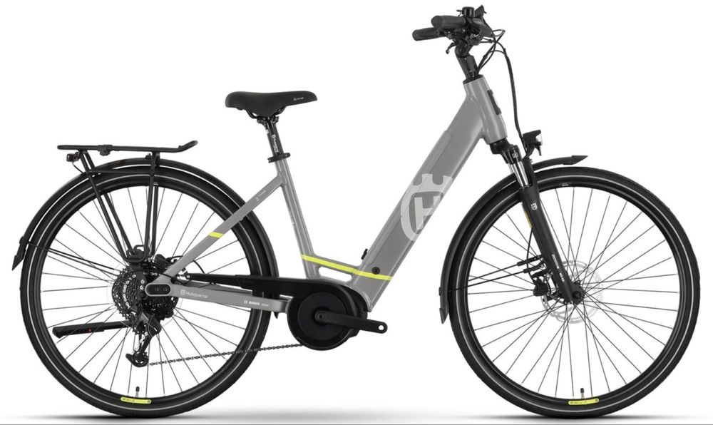 Rower elektryczny miejski Husqvarna Towner 2 BOSCH 49cm 28" Tektro