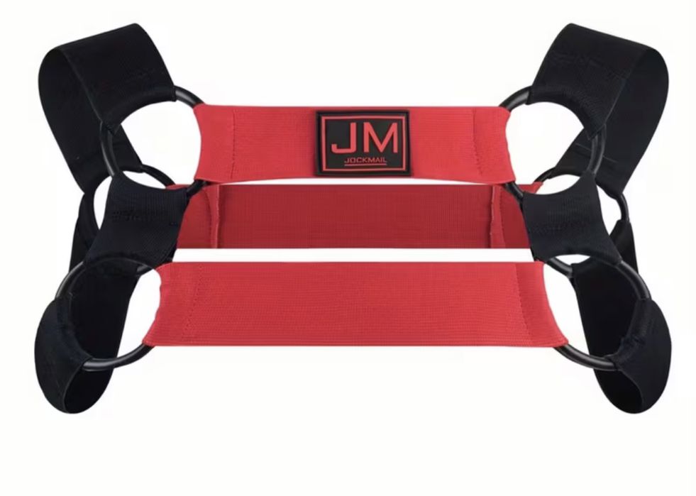 Nowa męska uprząż JOCKMAIL JM904 kolor czerwony rozm  S/M