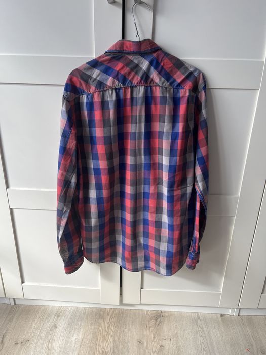 Koszula rozowa krata reserved S regular fit