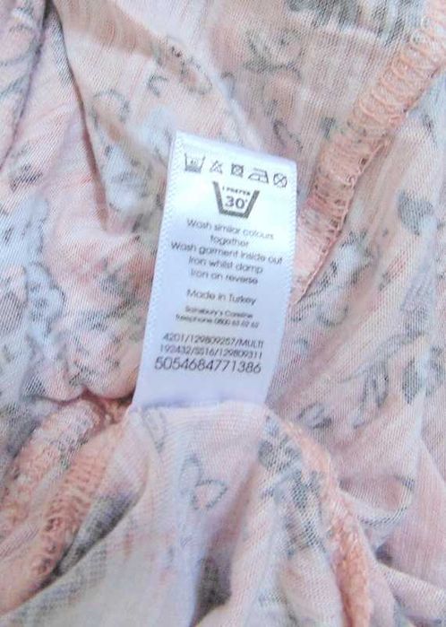 TU damska koszula nocna w kwiaty bez rękawków XL / XXL