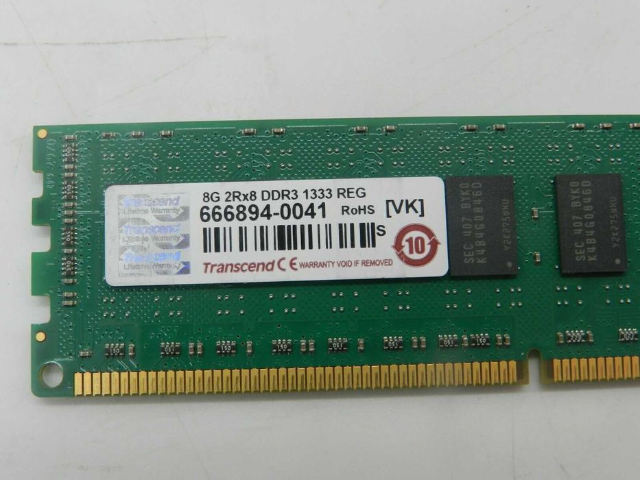 Оперативна пам'ять Transcend 8GB DDR3 2Rx8 1333MHz ECC
