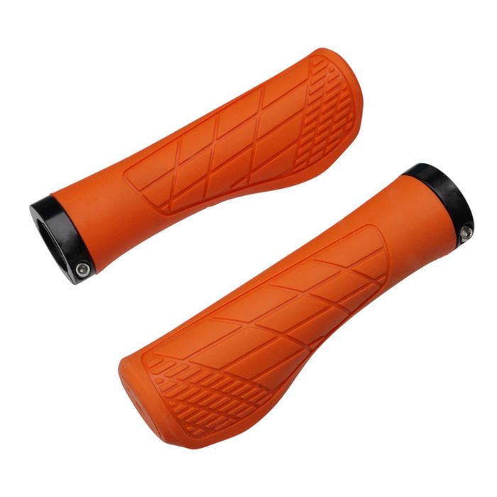 POMARAŃCZOWE gripy ergonomiczne chwyty rączki rowerowe pomarańczowy