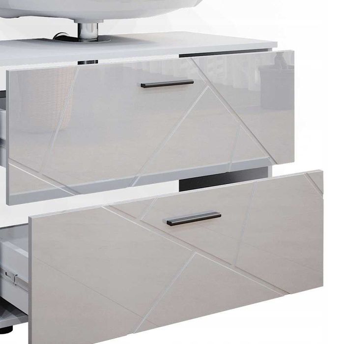 Szafka łazienkowa pod umywalke  80cm  biała vicco ilias