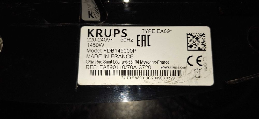 Ekspres do kawy Krups Evidence EA89**
