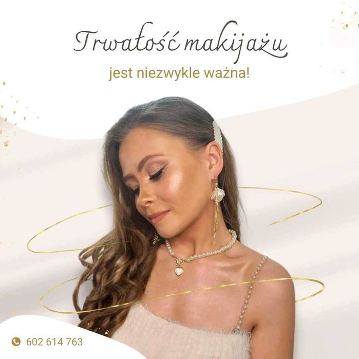 Makijaż komunia ,ślubny ,wesele sesja zdjęciowa fale, loki