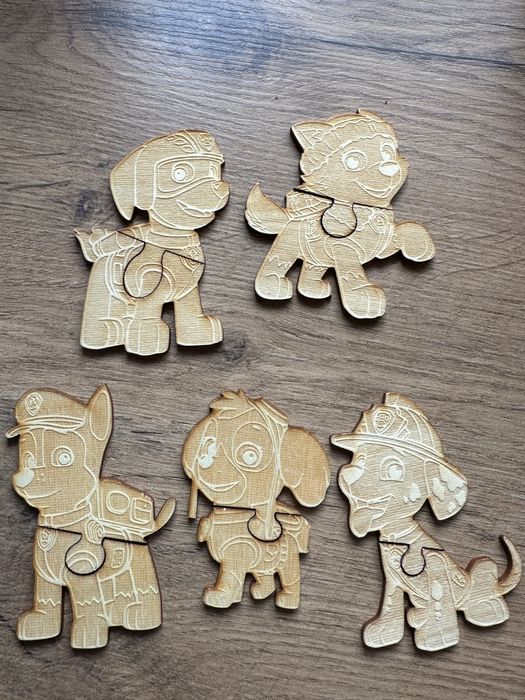 Puzzle drewniane psi patrol nowe