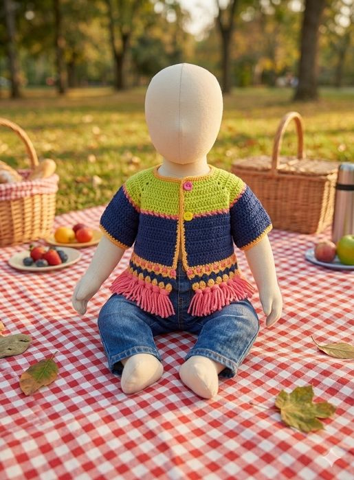 Casaco crochet bebé