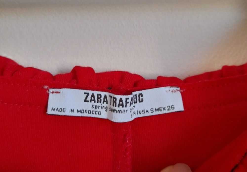 Zara sukienka hiszpanka czerwona S
