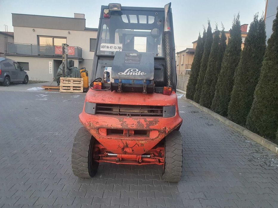 Wózek widłowy używany Linde H40T TRIPLEX KABINA lpg