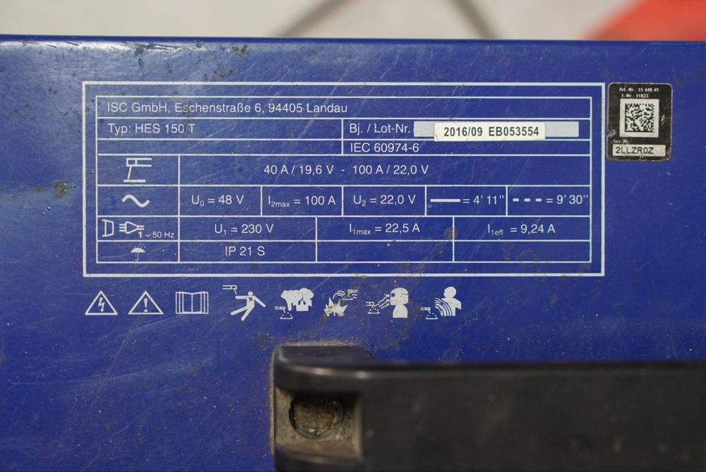 Spawarka elektryczna MMA transformatorowa HERCULES HES 150 T