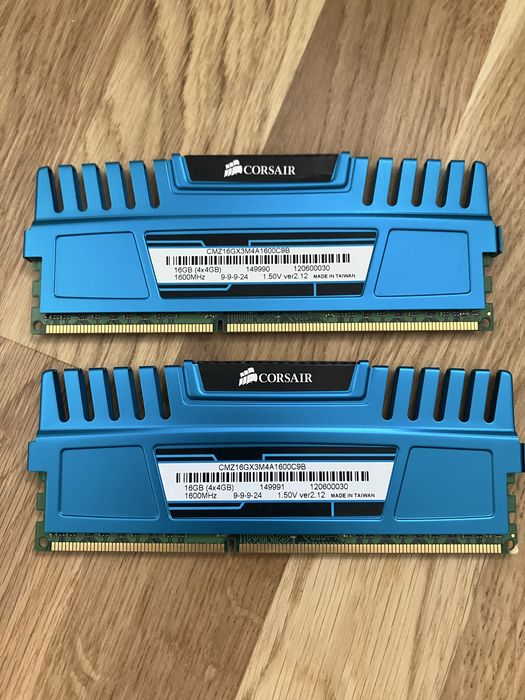 Ram ddr3 2x4GB 1600mhz corsair