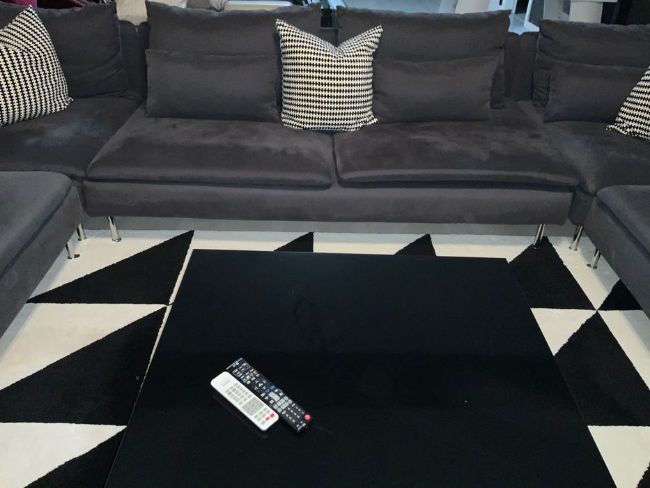 Sofá Modular Cinzento com 9 Lugares